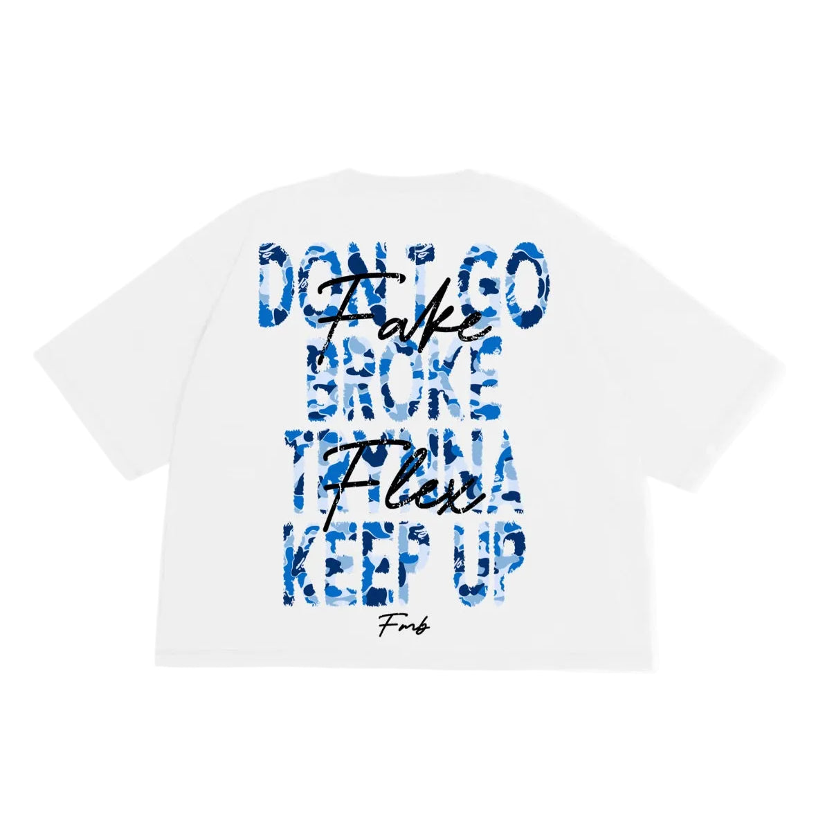 CAMO CROPPED OVERSIZED TEE