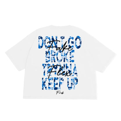 CAMO CROPPED OVERSIZED TEE